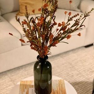 Silk flower arrangement in vase